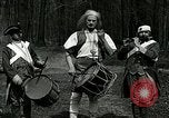 Image of Revolutionary reenactor drummers and fife player United States USA, 1916, second 18 stock footage video 65675077372