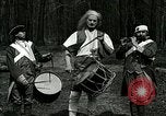 Image of Revolutionary reenactor drummers and fife player United States USA, 1916, second 20 stock footage video 65675077372