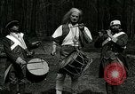 Image of Revolutionary reenactor drummers and fife player United States USA, 1916, second 21 stock footage video 65675077372