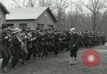 Image of World War I US Navy recruits in civilian clothing begin training  Great Lakes Illinois USA, 1917, second 29 stock footage video 65675077382