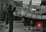 Image of US Navy recruits sleeping in hammocks in barracks Great Lakes Illinois USA, 1917, second 14 stock footage video 65675077387