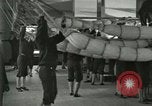 Image of US Navy recruits sleeping in hammocks in barracks Great Lakes Illinois USA, 1917, second 15 stock footage video 65675077387