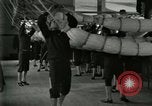 Image of US Navy recruits sleeping in hammocks in barracks Great Lakes Illinois USA, 1917, second 17 stock footage video 65675077387
