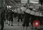 Image of US Navy recruits sleeping in hammocks in barracks Great Lakes Illinois USA, 1917, second 20 stock footage video 65675077387