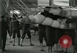 Image of US Navy recruits sleeping in hammocks in barracks Great Lakes Illinois USA, 1917, second 22 stock footage video 65675077387