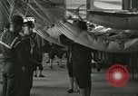 Image of US Navy recruits sleeping in hammocks in barracks Great Lakes Illinois USA, 1917, second 28 stock footage video 65675077387
