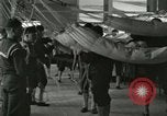 Image of US Navy recruits sleeping in hammocks in barracks Great Lakes Illinois USA, 1917, second 29 stock footage video 65675077387