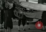 Image of US Navy recruits sleeping in hammocks in barracks Great Lakes Illinois USA, 1917, second 33 stock footage video 65675077387