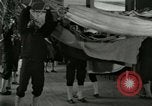 Image of US Navy recruits sleeping in hammocks in barracks Great Lakes Illinois USA, 1917, second 34 stock footage video 65675077387