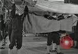 Image of US Navy recruits sleeping in hammocks in barracks Great Lakes Illinois USA, 1917, second 37 stock footage video 65675077387