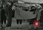 Image of US Navy recruits sleeping in hammocks in barracks Great Lakes Illinois USA, 1917, second 43 stock footage video 65675077387
