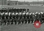 Standbild US Navy Segler bohren während Ersten Weltkrieg Ausbildung Great Lakes Illinois USA, 1917, aus Sekunde 54 historischem Filmmaterial Videoclip 65675077388