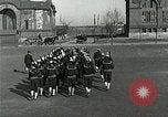 Image of US Navy drills and training on parade field Great Lakes Illinois USA, 1917, second 30 stock footage video 65675077389