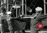 Image of US Navy seaplane aircraft training World War I Great Lakes Illinois USA, 1917, second 31 stock footage video 65675077395