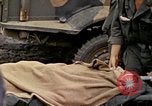 Image of wounded Marine Iwo Jima, 1945, second 59 stock footage video 65675077474