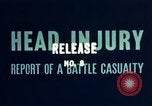 Image of head injury United States USA, 1945, second 28 stock footage video 65675077535