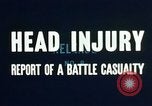 Image of head injury United States USA, 1945, second 29 stock footage video 65675077535