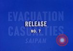 Image of wounded Marines Saipan Northern Mariana Islands, 1944, second 28 stock footage video 65675077536