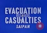 Image of wounded Marines Saipan Northern Mariana Islands, 1944, second 29 stock footage video 65675077536
