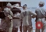 Image of wounded Marines Saipan Northern Mariana Islands, 1945, second 46 stock footage video 65675077540