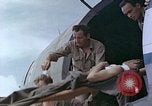 Image of wounded Marines Saipan Northern Mariana Islands, 1945, second 39 stock footage video 65675077541