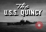 Image of USS Quincy Pacific Ocean, 1946, second 24 stock footage video 65675077711