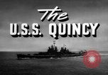 Image of USS Quincy Pacific Ocean, 1946, second 25 stock footage video 65675077711