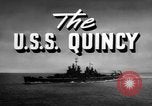 Image of USS Quincy Pacific Ocean, 1946, second 27 stock footage video 65675077711