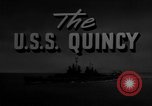 Image of USS Quincy Pacific Ocean, 1946, second 29 stock footage video 65675077711