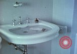 Image of bird in bathroom Berchtesgaden Germany, 1940, second 24 stock footage video 65675077773