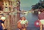 Image of harbor with boats and yachts Portofino Italy, 1938, second 28 stock footage video 65675077853