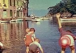 Image of harbor with boats and yachts Portofino Italy, 1938, second 29 stock footage video 65675077853