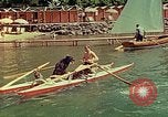 Standbild Eva Braun im Urlaub in Paraggi in der Nähe von Portofino Ligurien Italien, 1938, aus Sekunde 26 historischem Filmmaterial Videoclip 65675077856