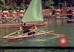 Standbild Eva Braun im Urlaub in Paraggi in der Nähe von Portofino Ligurien Italien, 1938, aus Sekunde 31 historischem Filmmaterial Videoclip 65675077856