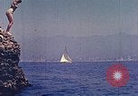 Standbild Eva Braun im Urlaub in Paraggi in der Nähe von Portofino Ligurien Italien, 1938, aus Sekunde 36 historischem Filmmaterial Videoclip 65675077856