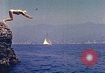 Standbild Eva Braun im Urlaub in Paraggi in der Nähe von Portofino Ligurien Italien, 1938, aus Sekunde 38 historischem Filmmaterial Videoclip 65675077856