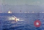 Standbild Eva Braun im Urlaub in Paraggi in der Nähe von Portofino Ligurien Italien, 1938, aus Sekunde 42 historischem Filmmaterial Videoclip 65675077856