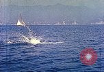 Standbild Eva Braun im Urlaub in Paraggi in der Nähe von Portofino Ligurien Italien, 1938, aus Sekunde 43 historischem Filmmaterial Videoclip 65675077856