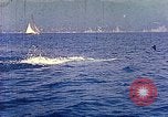 Standbild Eva Braun im Urlaub in Paraggi in der Nähe von Portofino Ligurien Italien, 1938, aus Sekunde 46 historischem Filmmaterial Videoclip 65675077856