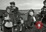 Image of German civilians cross severely damaged bridge over Elbe River Tangermunde Germany, 1945, second 4 stock footage video 65675077887