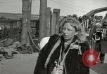 Image of German civilians cross severely damaged bridge over Elbe River Tangermunde Germany, 1945, second 18 stock footage video 65675077887