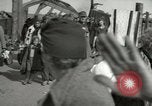 Image of German civilians cross severely damaged bridge over Elbe River Tangermunde Germany, 1945, second 21 stock footage video 65675077887