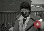 Image of German civilians cross severely damaged bridge over Elbe River Tangermunde Germany, 1945, second 22 stock footage video 65675077887