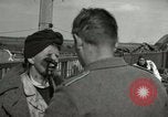 Image of German civilians cross severely damaged bridge over Elbe River Tangermunde Germany, 1945, second 25 stock footage video 65675077887