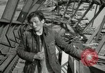 Image of German civilians cross severely damaged bridge over Elbe River Tangermunde Germany, 1945, second 48 stock footage video 65675077887