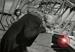 Image of German civilians cross severely damaged bridge over Elbe River Tangermunde Germany, 1945, second 51 stock footage video 65675077887