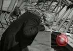 Image of German civilians cross severely damaged bridge over Elbe River Tangermunde Germany, 1945, second 52 stock footage video 65675077887