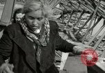 Image of German civilians cross severely damaged bridge over Elbe River Tangermunde Germany, 1945, second 55 stock footage video 65675077887