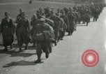 Image of German soldiers on American side of Elbe River at end of World War 2 Tangermunde Germany, 1945, second 1 stock footage video 65675077888