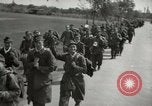 Image of German soldiers on American side of Elbe River at end of World War 2 Tangermunde Germany, 1945, second 8 stock footage video 65675077888
